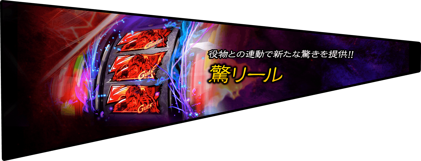 役物との連動で新たな驚きを提供！！驚リール