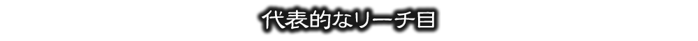 代表的なリーチ目